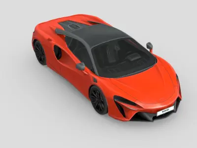 McLaren Artura 2024 Low-poly 3D model