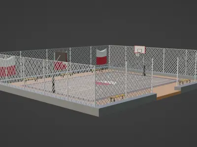 Basketball Stadium - Poland Low-poly 3D model