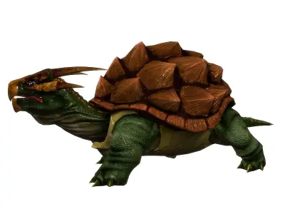 3Dfoin - Dragon Turtle Low-poly 3D model