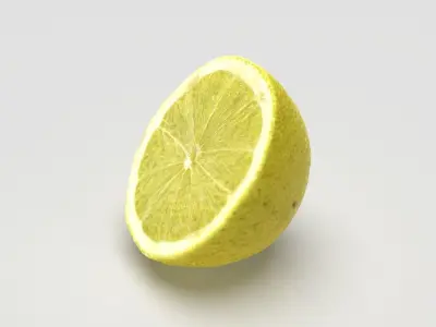 Lemon Half Low-poly 3D model