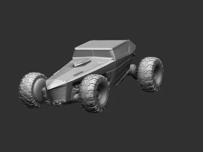Futuristic car- 3D print model