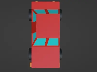 Low Poly Car Low-poly 3D model