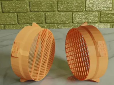 3D Print Ready Sieve Set for 1 - 30 mm Particle Size Range 3D print model
