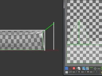 SPORT---SOCCER---Goal frame 3D model