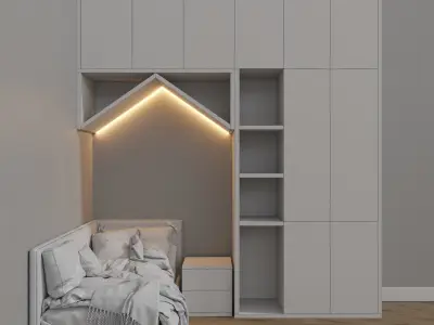 Wardrobe For Children 03 3D model