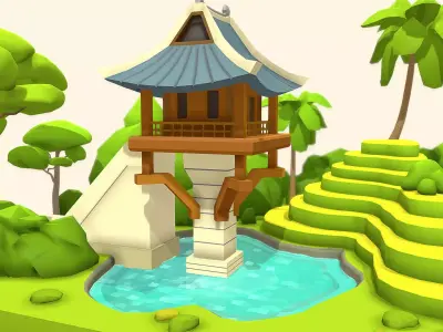 Polygon World - Vietnam Free low-poly 3D model