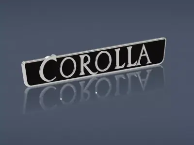 Toyota Corolla 2nd Gen KE20 KE25 KE26 TE20 TE21 TE25 TE27 Emblem 3D print model