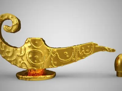  Magical Lamp 3D model