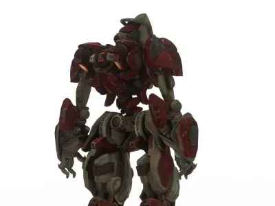 Robotic Soldier Delta  Tactical Recon Droid 3D Model Low-poly 3D model