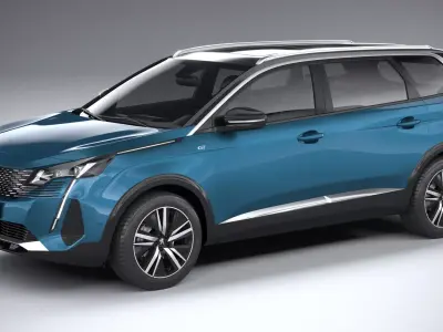 Peugeot 5008 2021 3D model