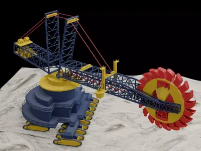 Bucket Wheel Excavator 3D model