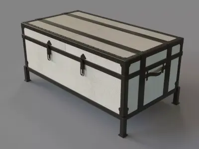 Ludlow Sliding Trunk Coffee Table 3D model
