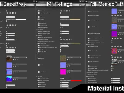Unreal Engine 4 - Useful Master Materials Low-poly 3D model