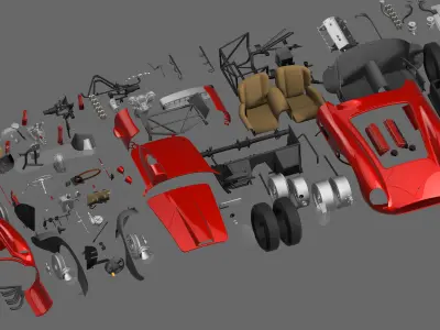 Ferrari 625 TRC Spider - Car Kit - 0680 MDTR 3D print model