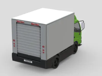 Hino 300 Truck Low-poly 3D model