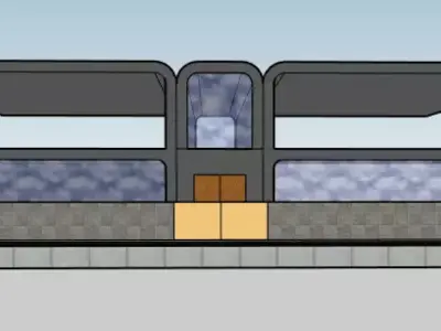 Wings modern house 3D model