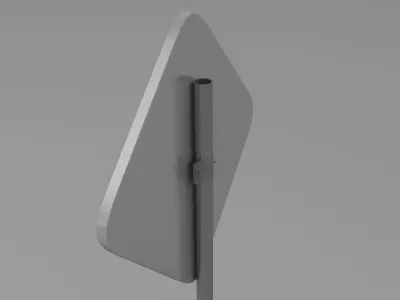 Priority sign 3D model