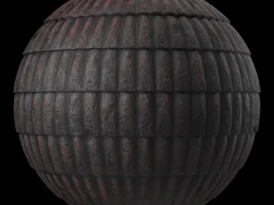 Roof Tile Materials 51- Concrete Roofing  Seamless Pbr 4k Texture