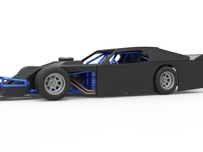 Asphalt Modified stock car Version 3 Scale 1 to 25 3D print model