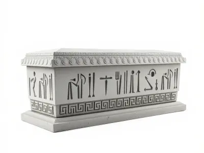 Ancient Egyptian Sarcophagus Model Pack Low-poly 3D model