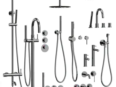 Timo Saona Faucet Set 3D model