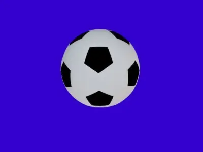 Soccer Ball 3D model Low-poly 3D model