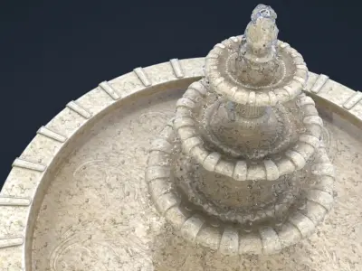 Fountain 3D model get
