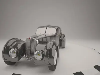 1936 bugatti type 57sc 3D model