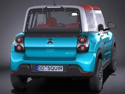 Citroen e-Mehari 2017 3D model