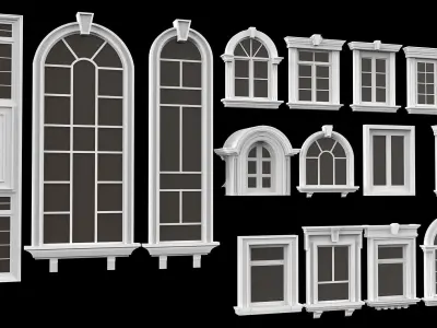 Decorate Classic Window 34 model 3d 3D model