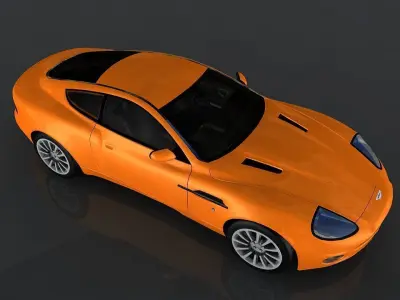 Aston Martin V12 Vanquish Low-poly 3D model
