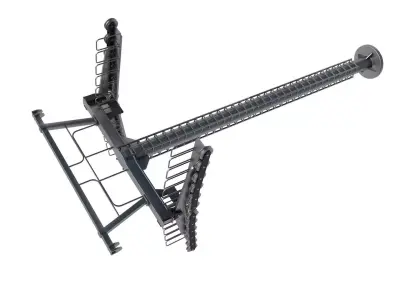 ski lift tower 3D model