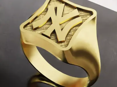 New York Yankees Baseball Fans Rings 3D Print Models 3D print model