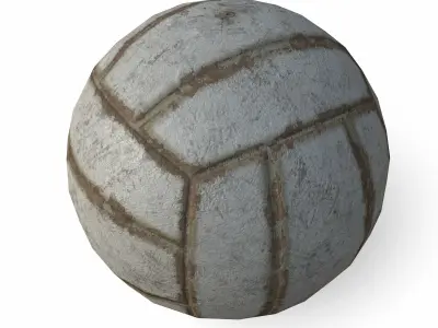 Volleyball Low Poly PBR Model ball 3D model