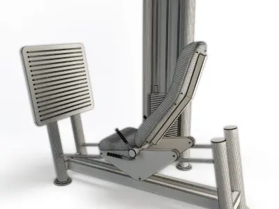Gym Horizontal Legs Press 3D model