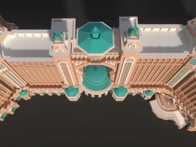 Atlantis Palm Jumeirah 3D model