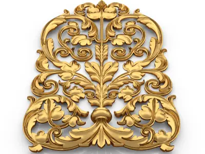 carved classic decorative ornament cnc 3d printing stl 13 3D model