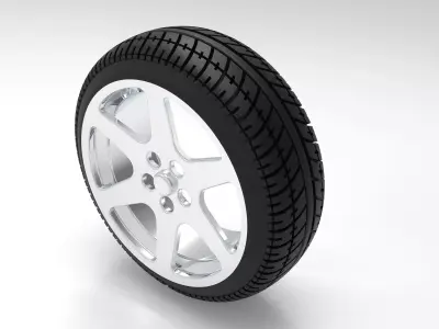 tire and rim Free 3D model purchase