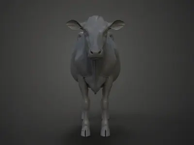Holstein Female Model Low-poly 3D model