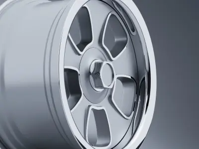 US MAG Wheels BLVD U125 Low-poly 3D model