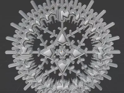 Decor Snowflake Design 2 3D print model