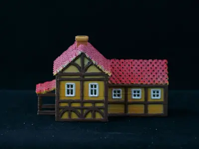 Medieval House 26 3D print model 3D model