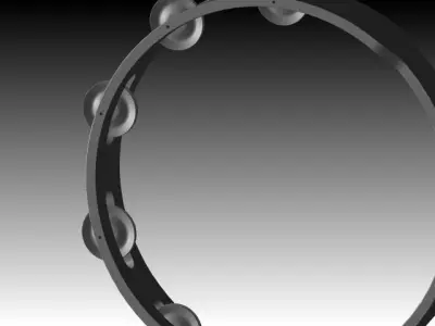 Meinl Tambourine Free 3D model