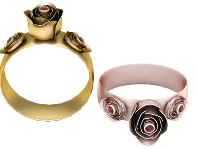 LUXURY RING 3D PRINTABLE MODEL  3D print model