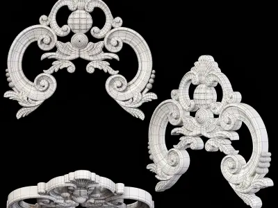 Classic carved 032 3D model