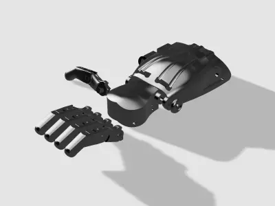 A robotic bionic hand 3D print model