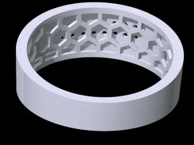 Simple Wedding Ring Set Free 3D print model