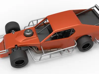 Asphalt Modified stock car Scale 1 to 25 3D print model