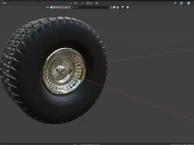 3D tire model 3D model