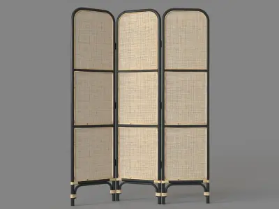 Rattan Partition Romeo 3D model
